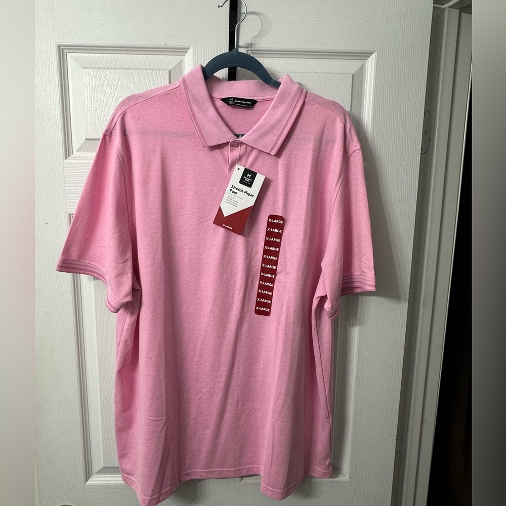 Member's Mark Men's Short Sleeve Stretch Cotton Pique Polo Shirt